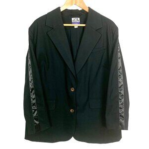 Future Collective Tuxedo Jacket Single Breasted 2 Button Black Size 1X Notched